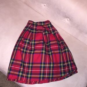 Plaid Skirt .. School Girl Style